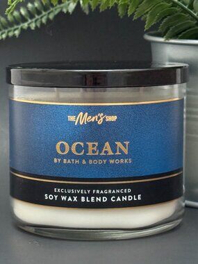 BBW Ocean Bath & Body Works 3 Wick Candle